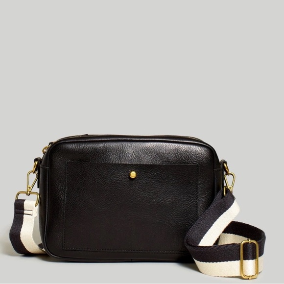Madewell transport black leather camera bag crossbody - Picture 2 of 10